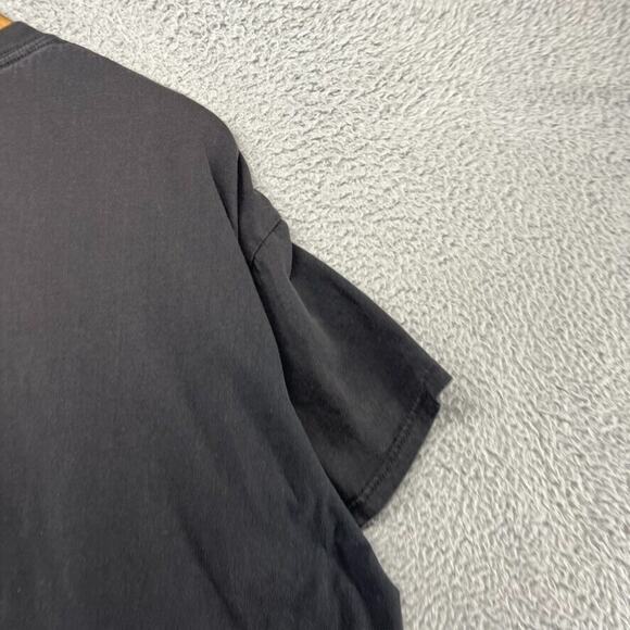 Hot Leathers Shirt Men's 2XL Black Faded Social Distancing Biker Y2k Motorcycle - Picture 8 of 9